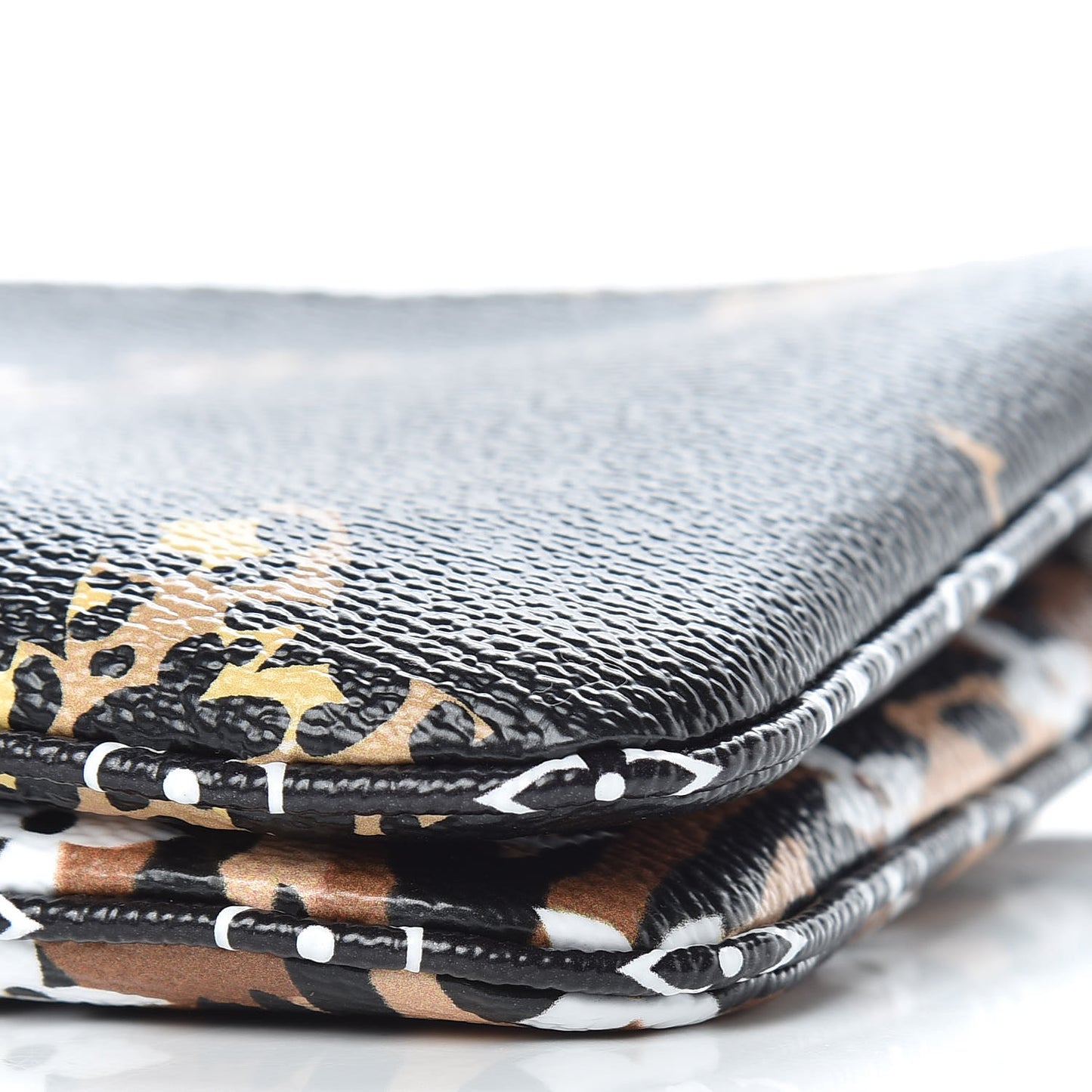 Monogram Giant Jungle Pochette Double Zip Black