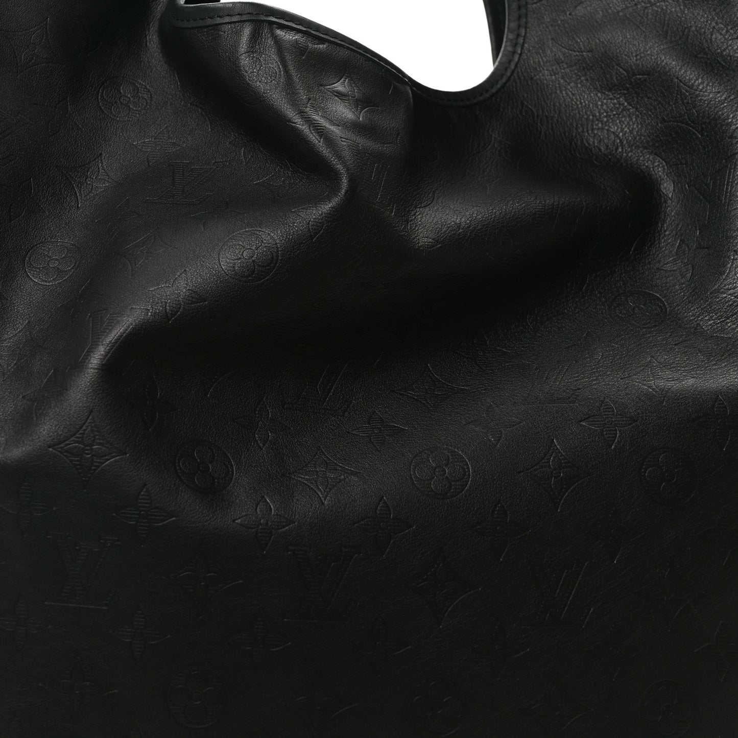 Calfskin Monogram Shadow Tote Black