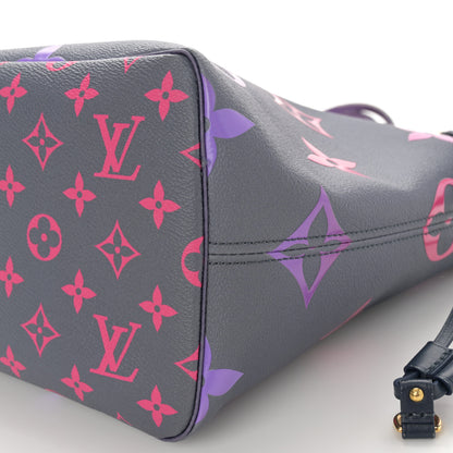 Louis Vuitton Monogram Giant Spring In The City Neverfull MM Midnight Fuchsia 9 of 13