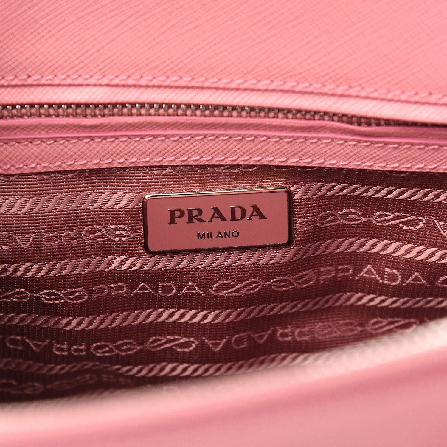 Prada Saffiano Small Galleria Double Zip Tote Petalo 5 of 9