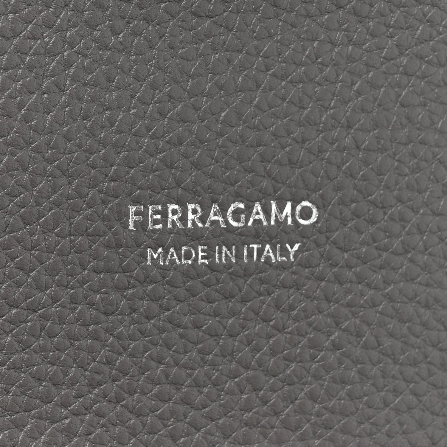 Salvatore Ferragamo Calfskin Large Studio Soft Bag Grey 6 of 11