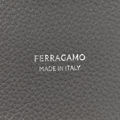 Salvatore Ferragamo Calfskin Large Studio Soft Bag Grey 6 of 11