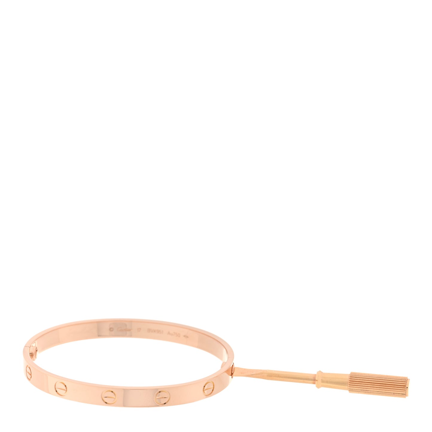 18K Pink Gold LOVE Bracelet 17