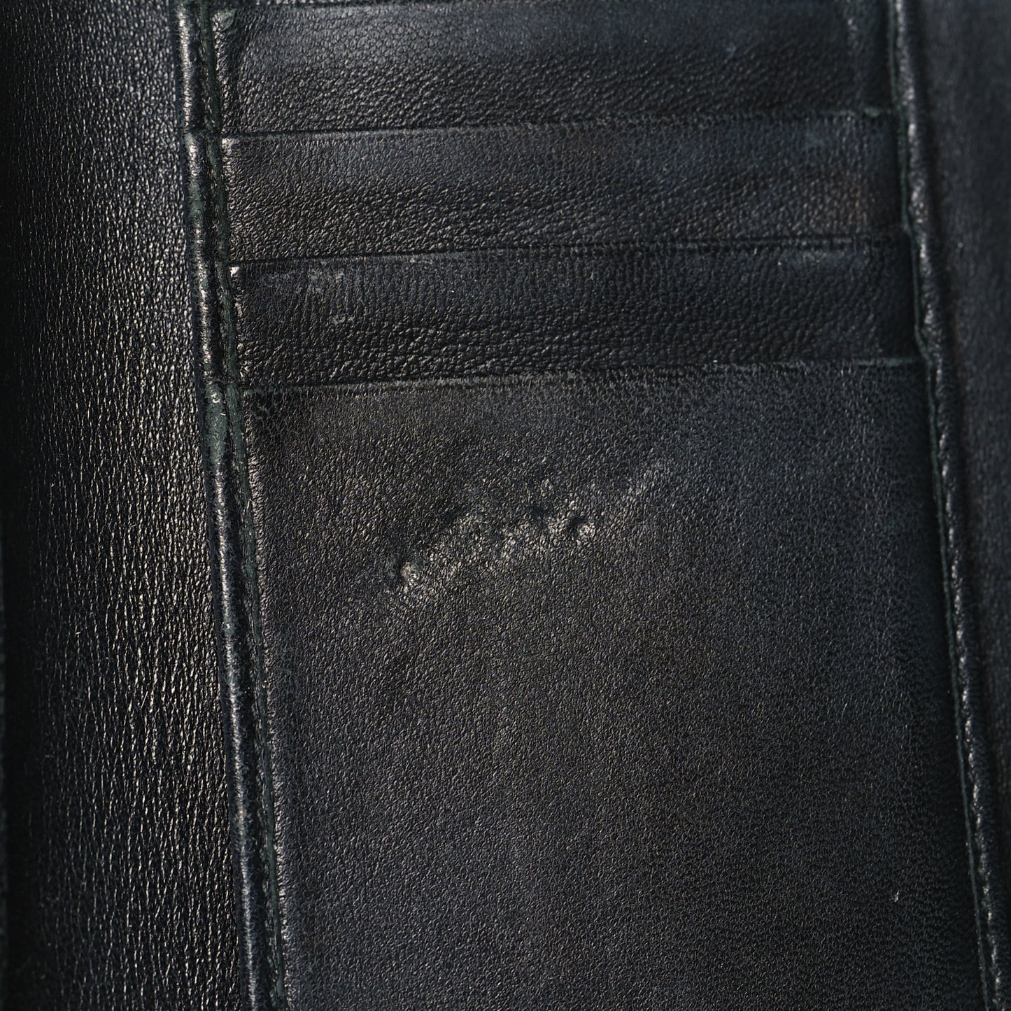 Grained Calfskin Cannage Diorama Elancee Wallet Black