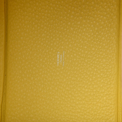 Hermes Taurillon Clemence Casaque Picotin Lock 18 PM Lime Sesame 8 of 10