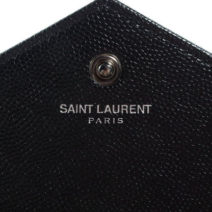Saint Laurent Matelasse Chevron Monogramme Chain Wallet Black 7 of 10