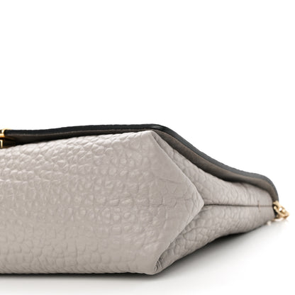 Burberry Signature Grain Medium Mildenhall Crossbody Bag Pale Grey 9 of 9