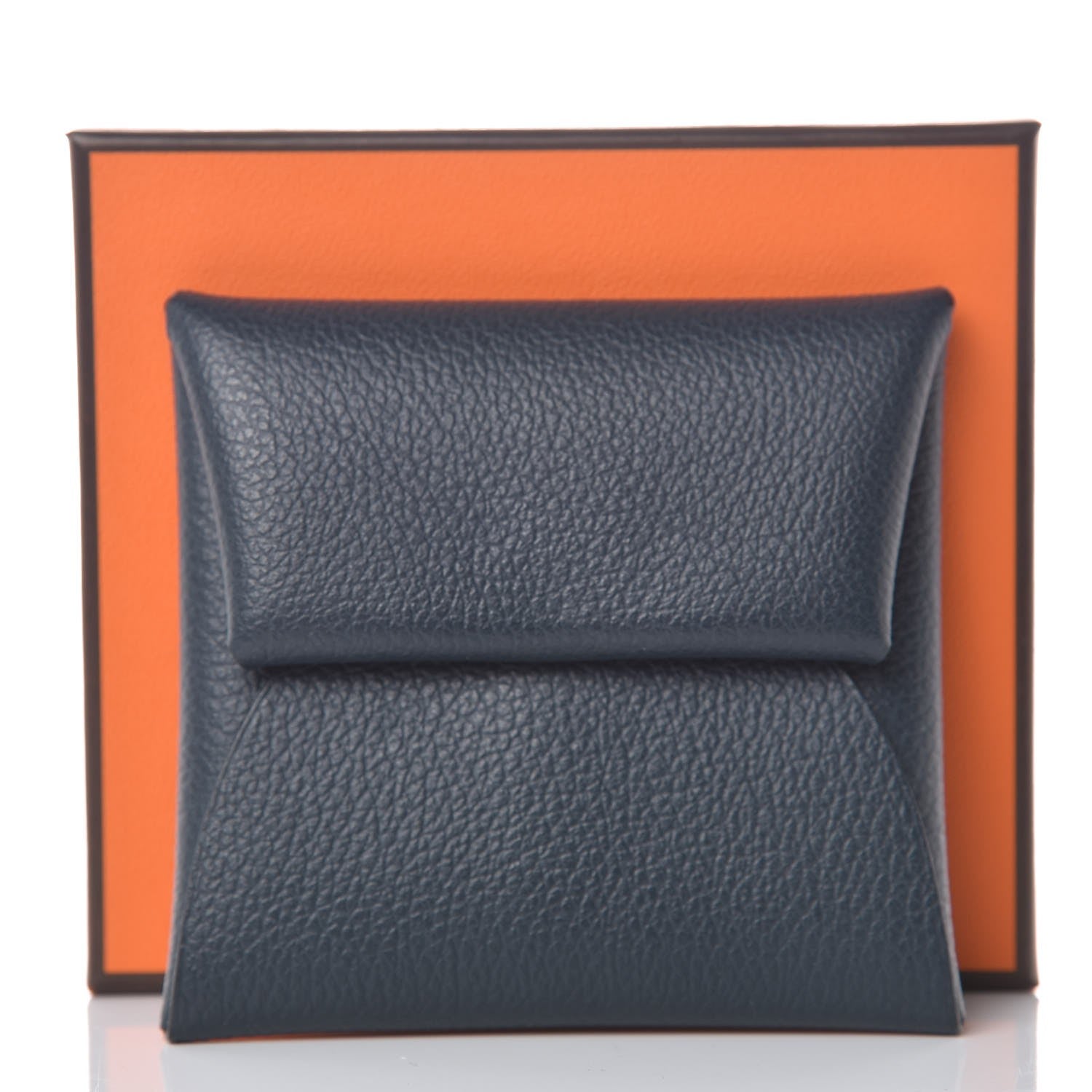 Hermes Evercolor Verso Bastia Coin Purse Bleu Ocean Bleu Paradis 8 of 8