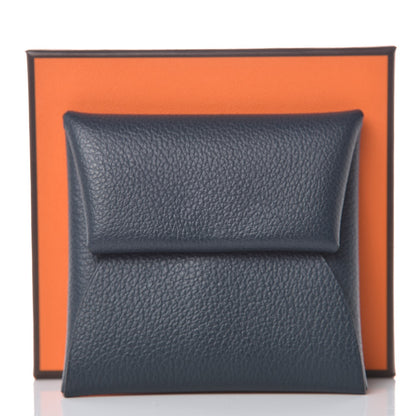 Hermes Evercolor Verso Bastia Coin Purse Bleu Ocean Bleu Paradis 8 of 8