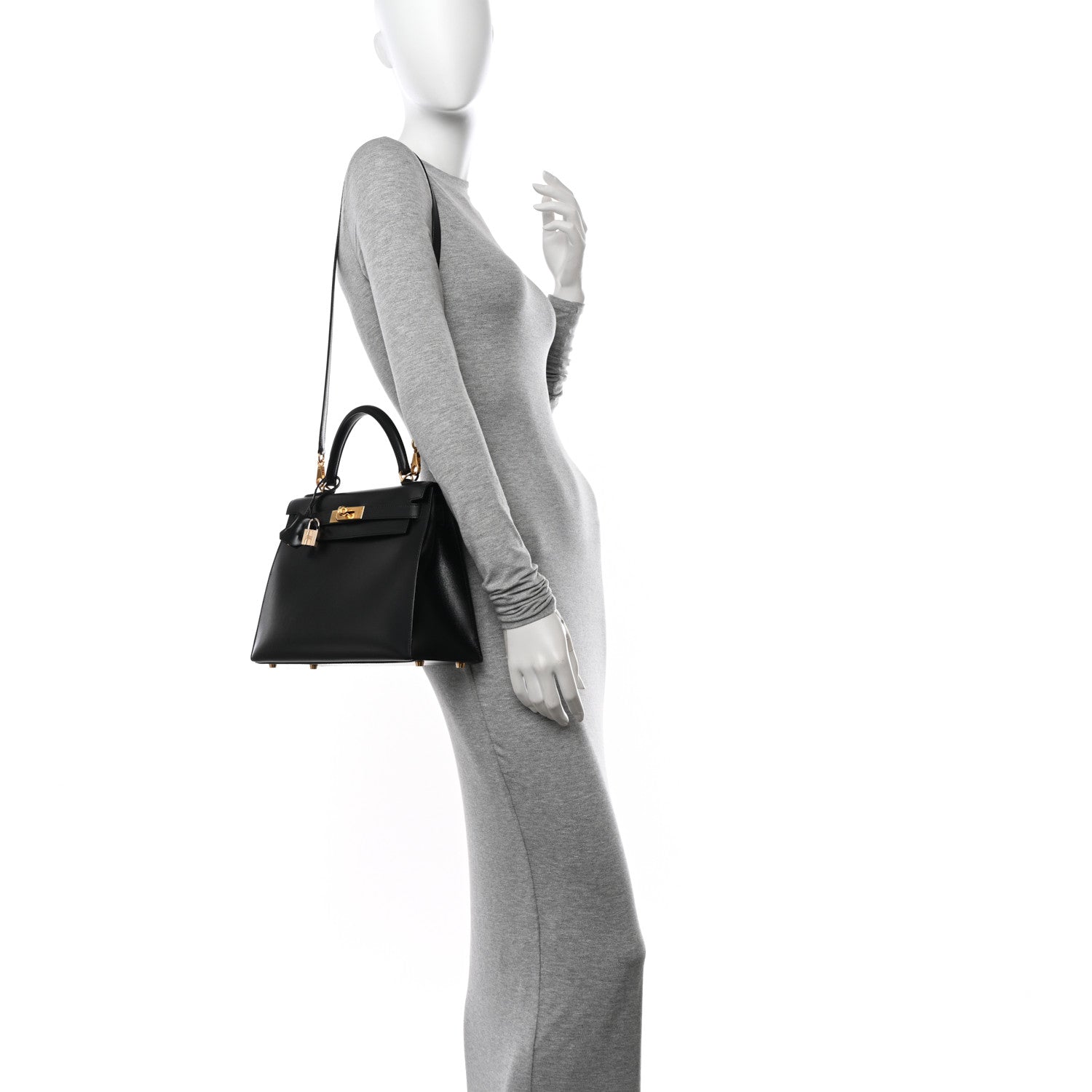 Hermes Box Kelly Sellier 28 Black 2 of 26