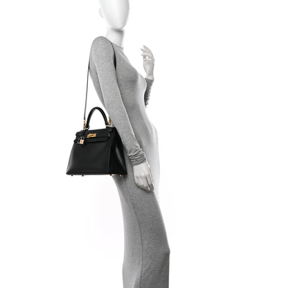 Hermes Box Kelly Sellier 28 Black 2 of 26