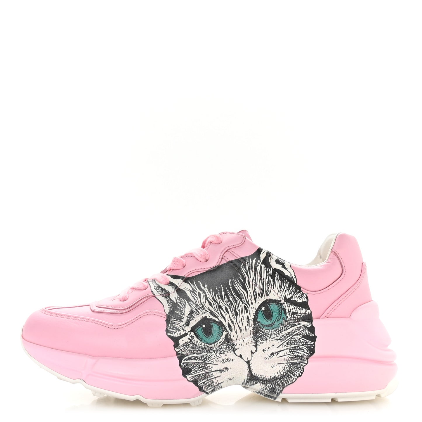 Calfskin Mystic Cat Rhyton Sneakers 38 Sugar Pink