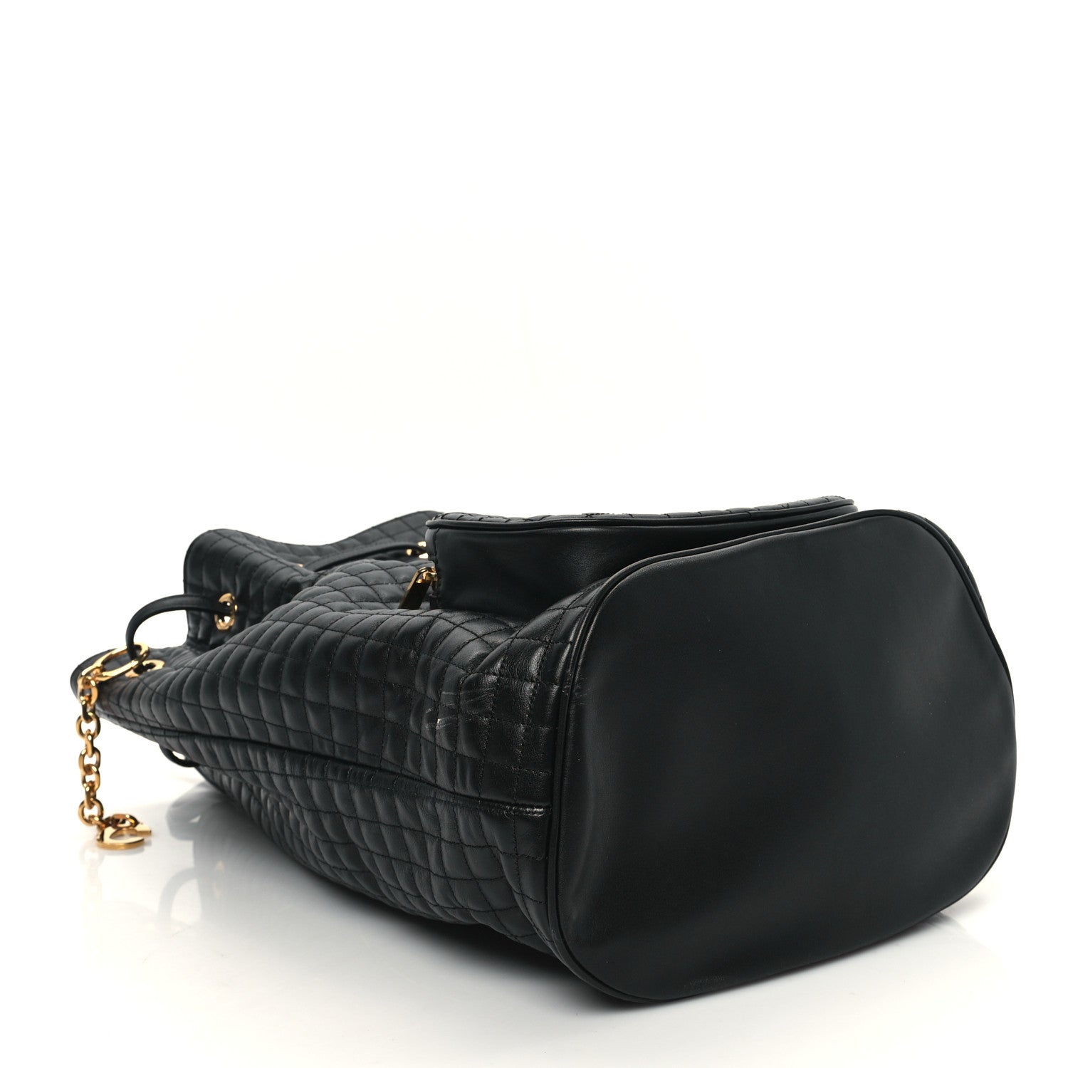 Celine Calfskin Quilted Medium C Backpack Black 4 of 12