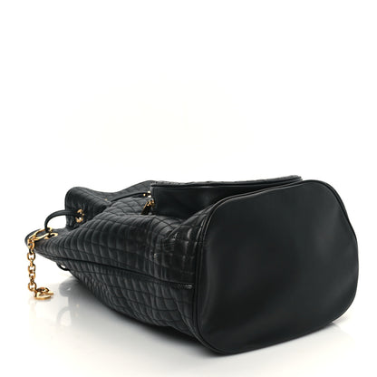 Celine Calfskin Quilted Medium C Backpack Black 4 of 12