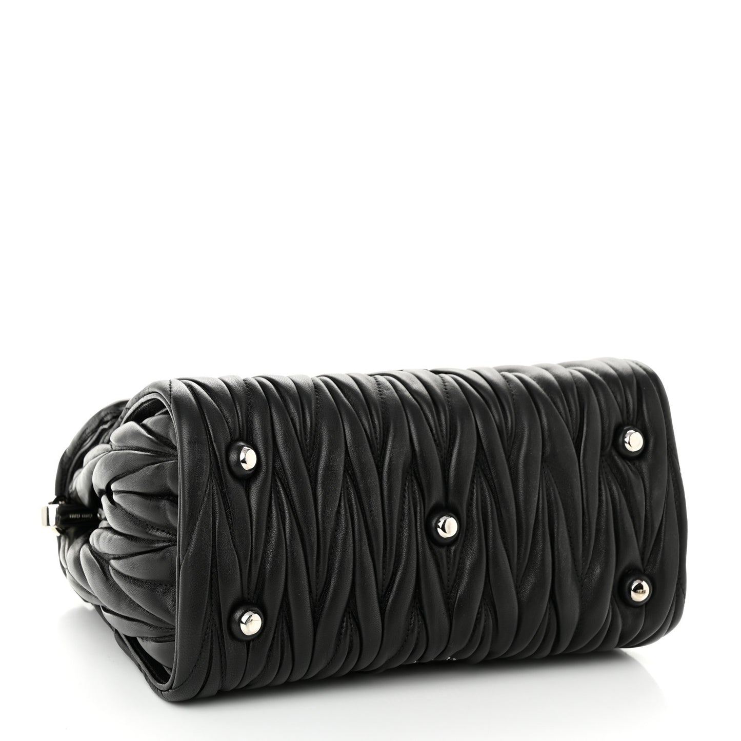 Nappa Matelasse Top Handle Tote Black