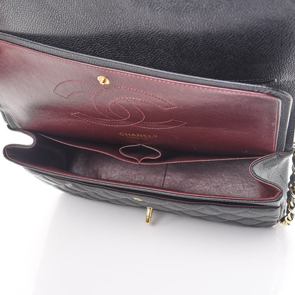 Chanel Caviar Quilted Jumbo Double Flap Black 6 of 9