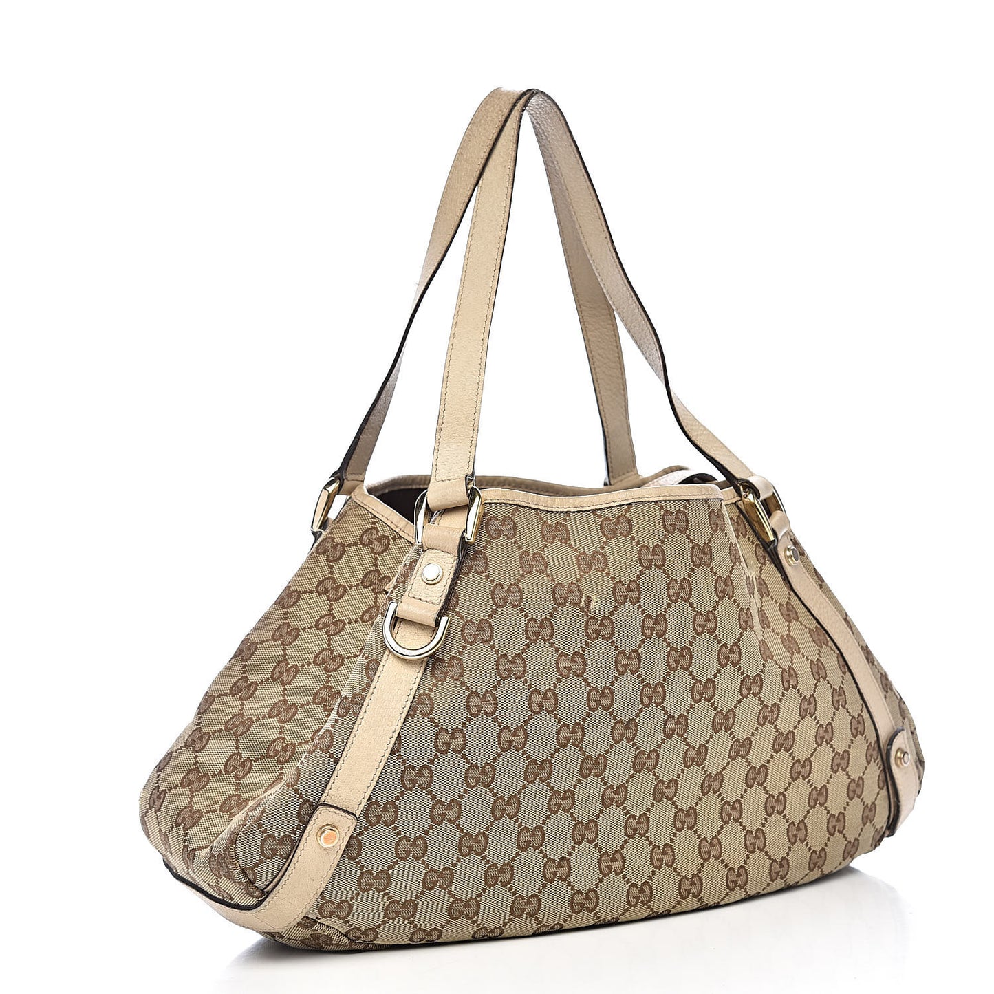 Monogram Medium Abbey Shoulder Bag Off White