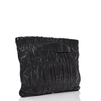 Prada Nappa Gaufre Clutch Nero Black 3 of 8