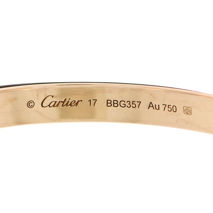 Cartier 18K Yellow Gold LOVE Cuff Bracelet 17 3 of 5