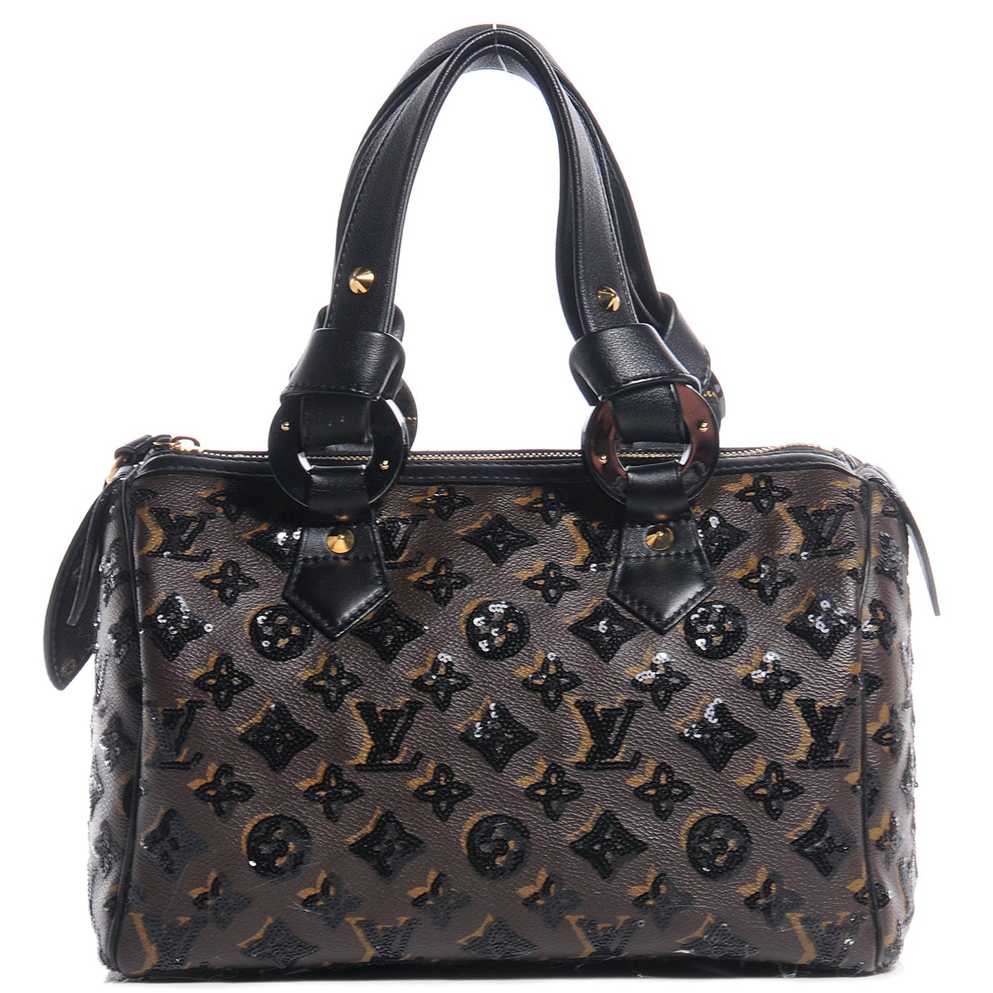 Monogram Sequins Eclipse Speedy 28 Black