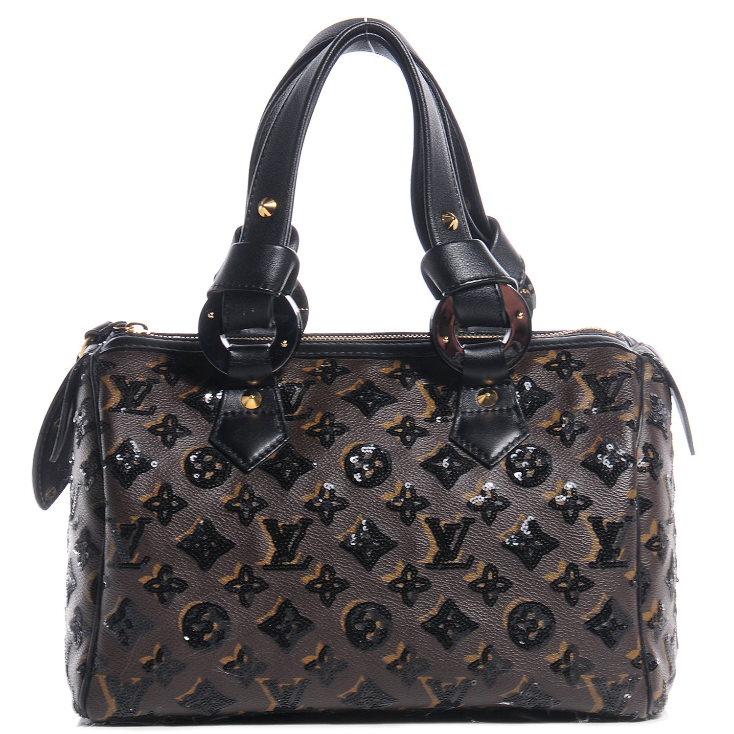 Louis Vuitton Monogram Sequins Eclipse Speedy 28 Black 1 of 9