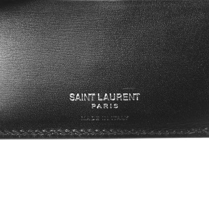 Saint Laurent Smooth Calfskin Monogram East West Wallet Black 6 of 7