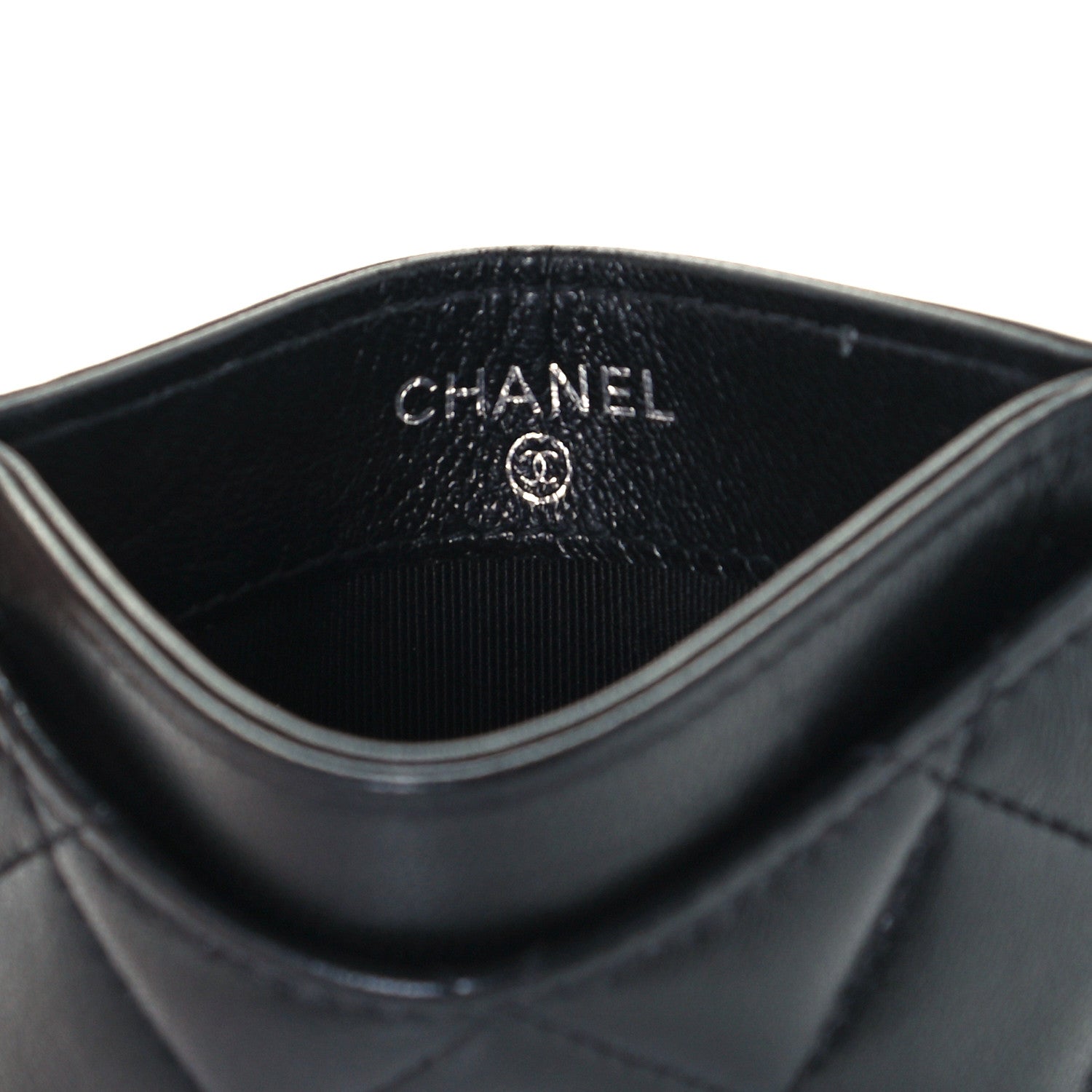 Chanel Lambskin Quilted Card Holder So Black 6 of 11