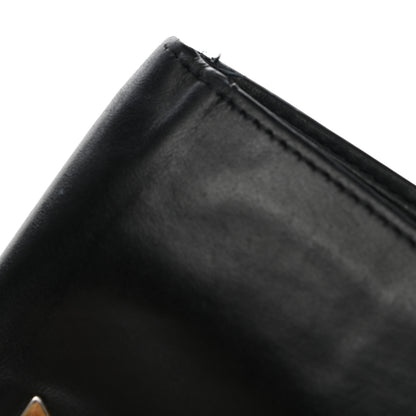 Fendi Vitello Century Metal Monster Eyes Bi-Fold Wallet Black 15 of 17