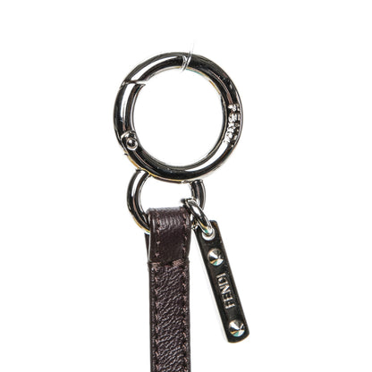 Fendi Shiny Nappa Mink Fox Fur Crystal QuTweet Dazzling Bag Bug Charm Bordeaux Seashell Multicolor 3 of 5