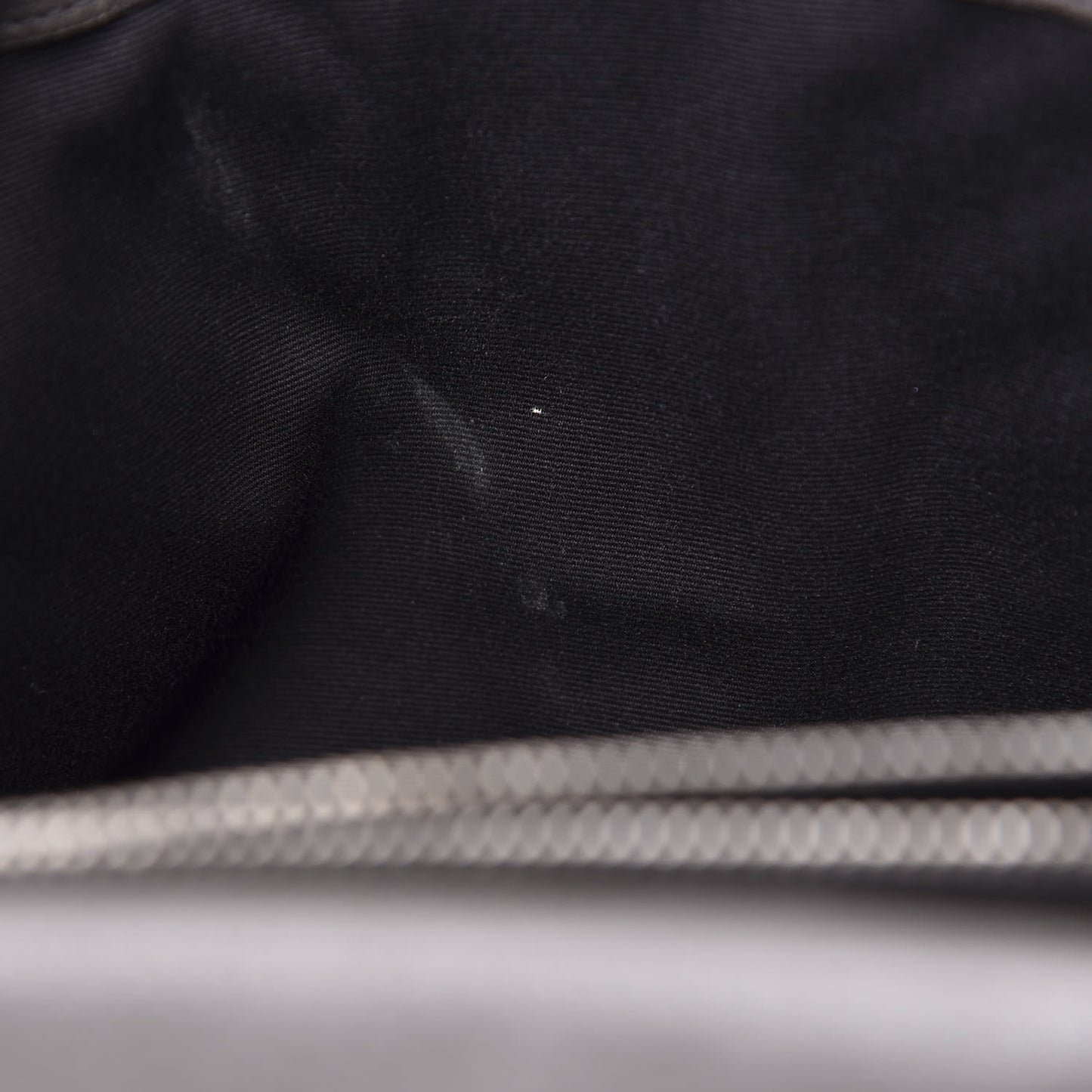 Sheepskin Matelasse Chevron Monogram Large College Satchel Dark Anthracite