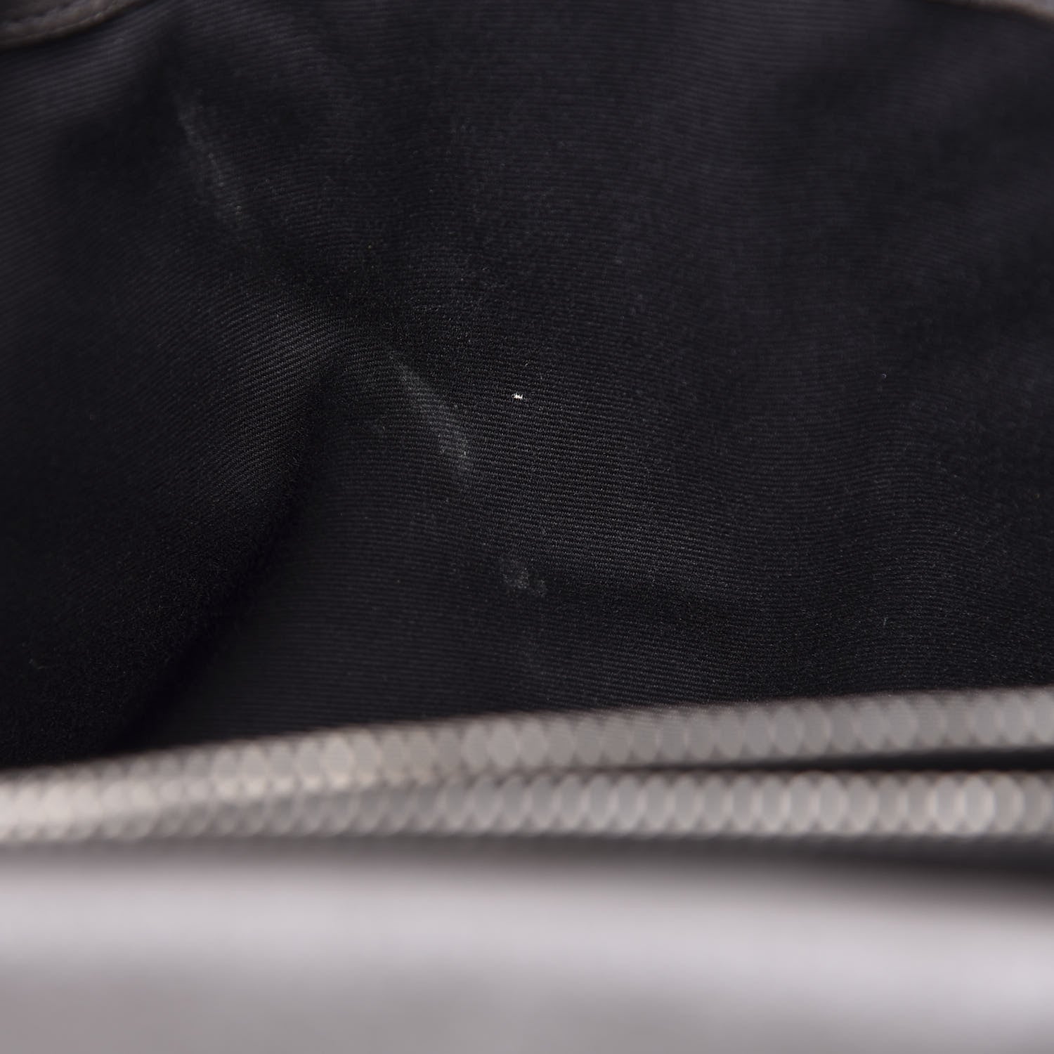 Saint Laurent Sheepskin Matelasse Chevron Monogram Large College Satchel Dark Anthracite 15 of 16