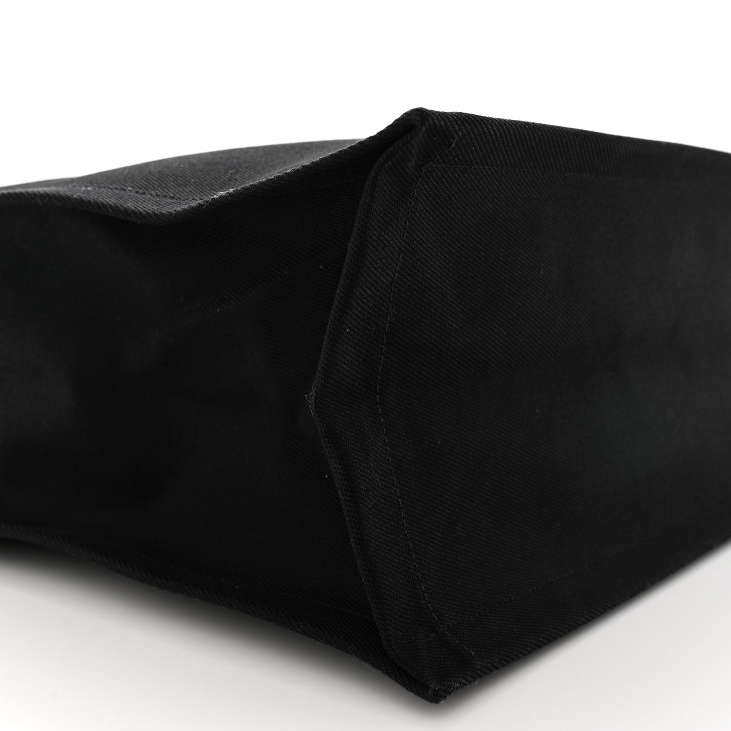Linen Calfskin Rive Gauche Tote Black