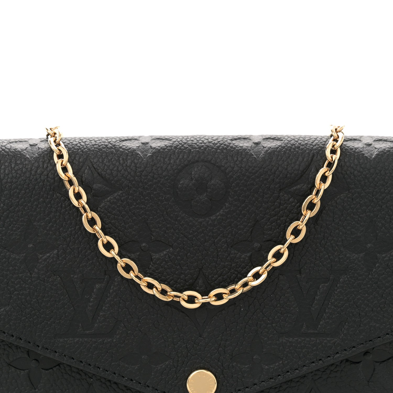 Louis Vuitton Empreinte Pochette Felicie Chain Wallet Black 8 of 11