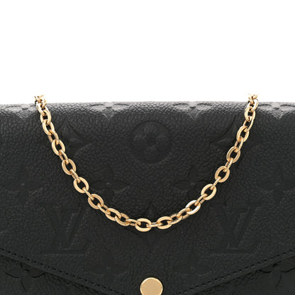 Louis Vuitton Empreinte Pochette Felicie Chain Wallet Black 8 of 11