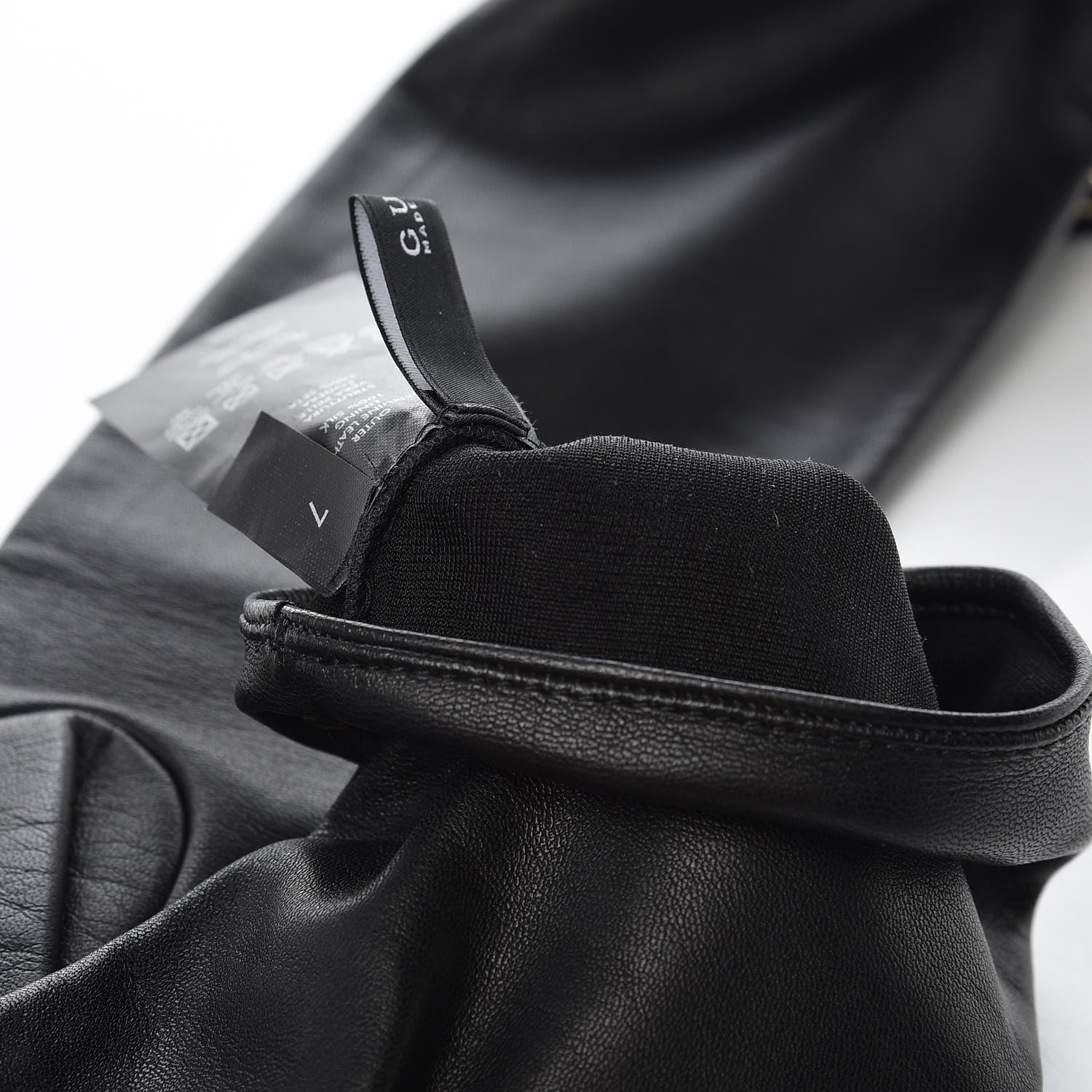Gucci Nappa Interlocking G Gloves 7 Black 6 of 8