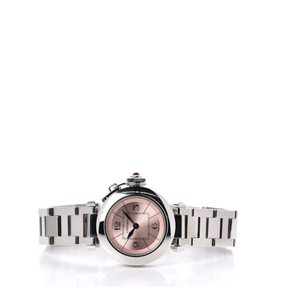 Cartier Stainless Steel 27mm Miss Pasha Quartz Watch Pink 3 of 7
