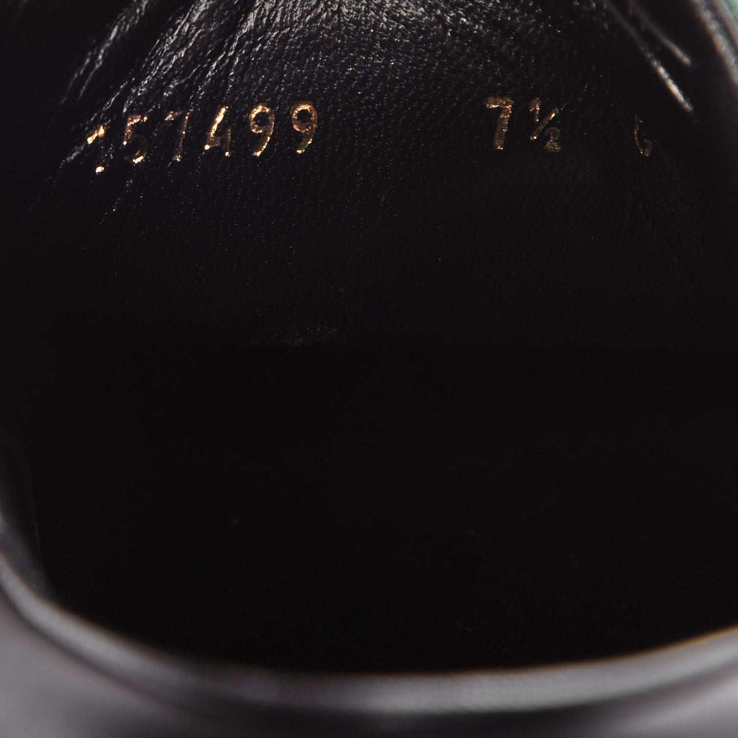 Calfskin Web Mens Sneakers 7.5 Black