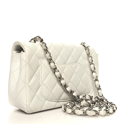 Chanel Caviar Quilted Mini Rectangular Flap White 3 of 12