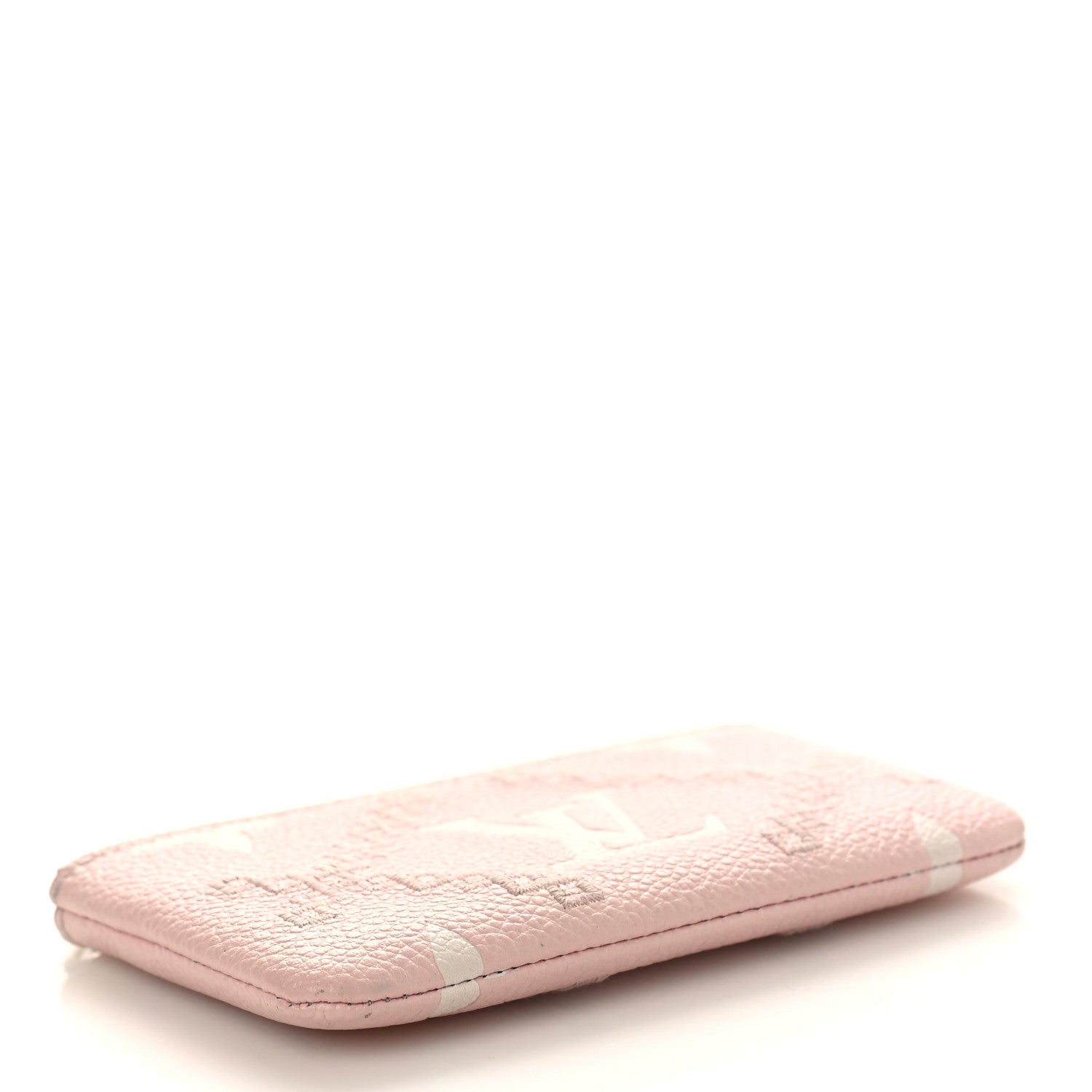 Louis Vuitton Empreinte Monogram Giant Broderies Key Pouch Pink Creme 4 of 11