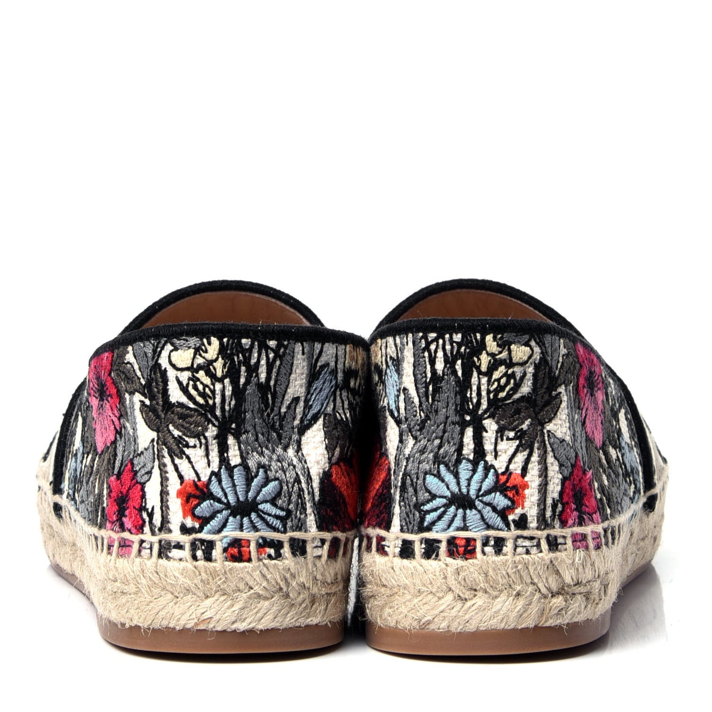 Embroidered Mille Fleurs Granville Espadrille 37.5 Multicolor