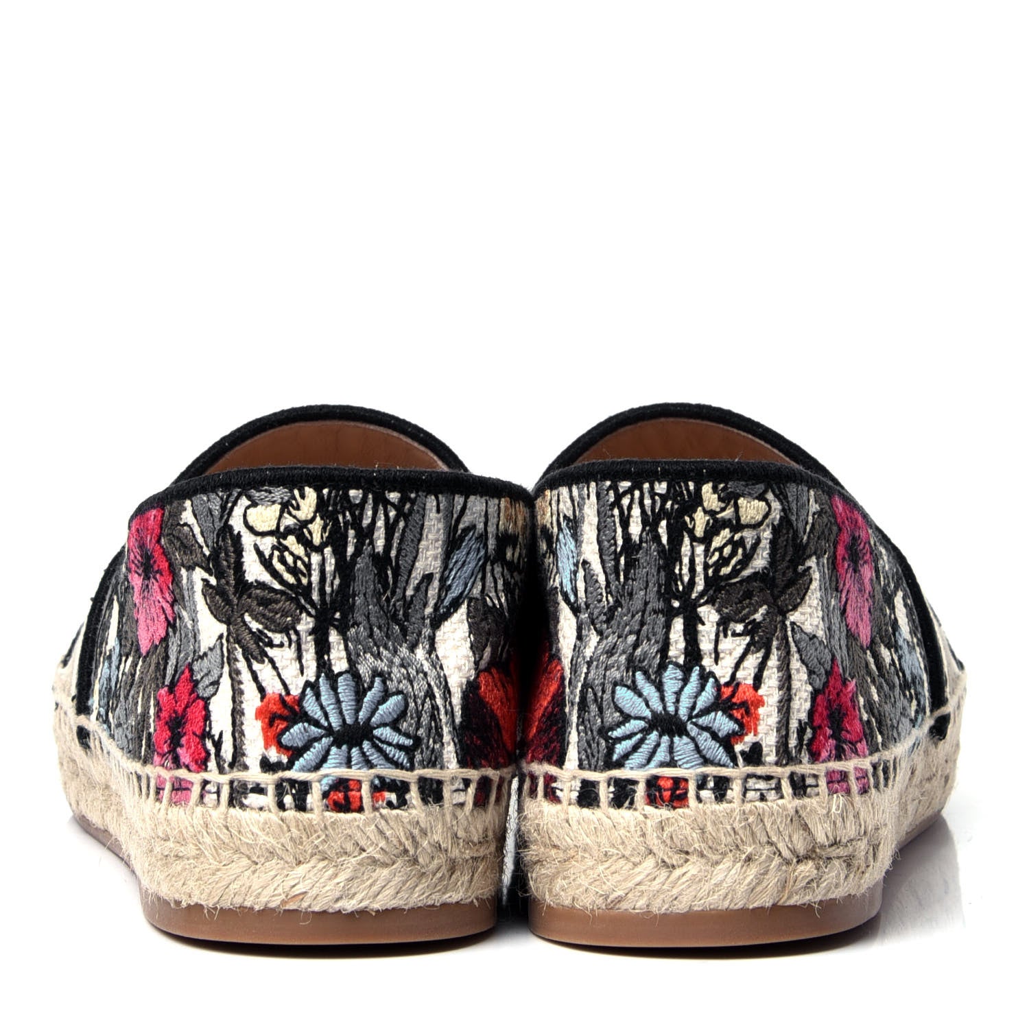 Christian Dior Embroidered Mille Fleurs Granville Espadrille 37.5 Multicolor 7 of 11