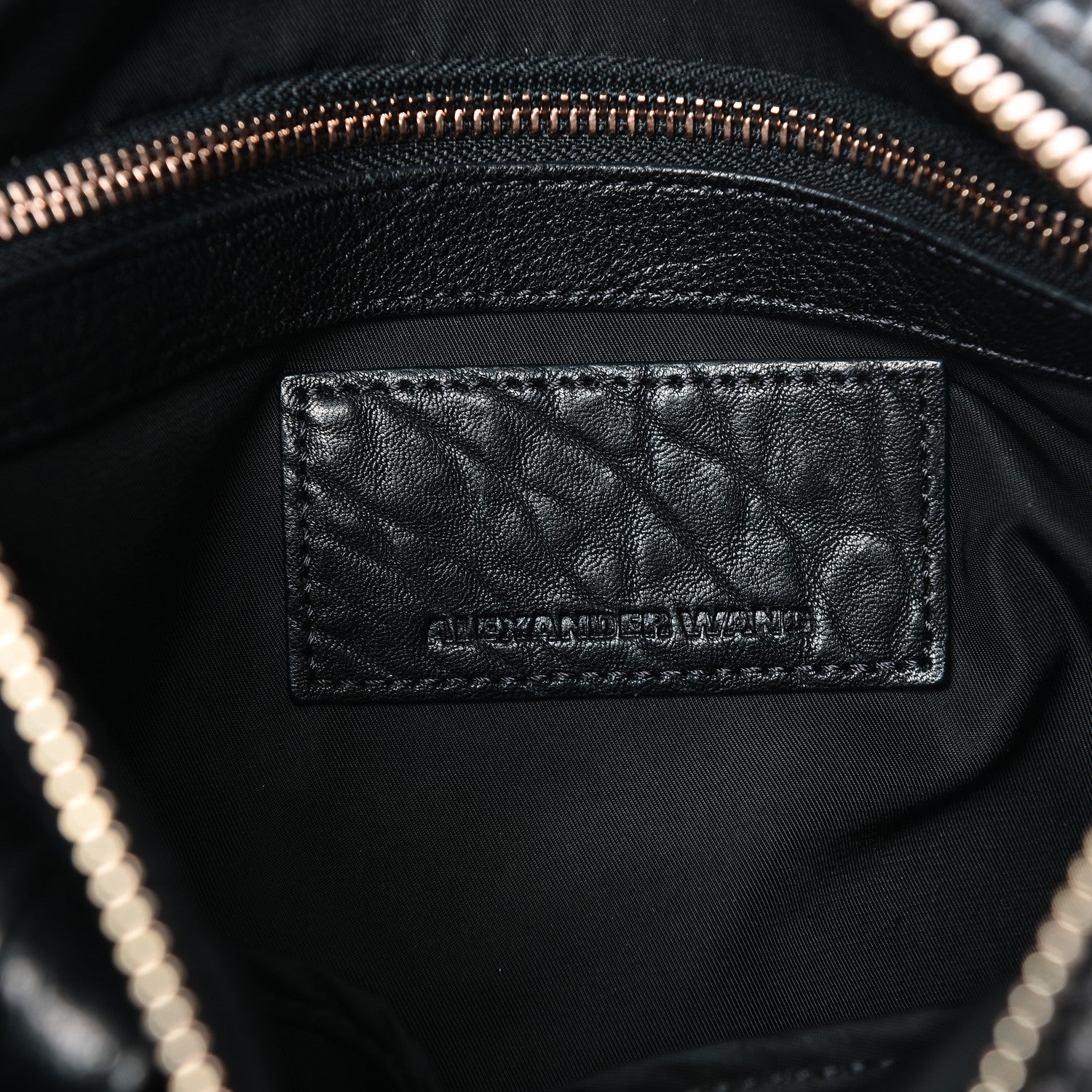 Alexander Wang Pebbled Lambskin Rocco Black Rose Gold Hardware 6 of 6