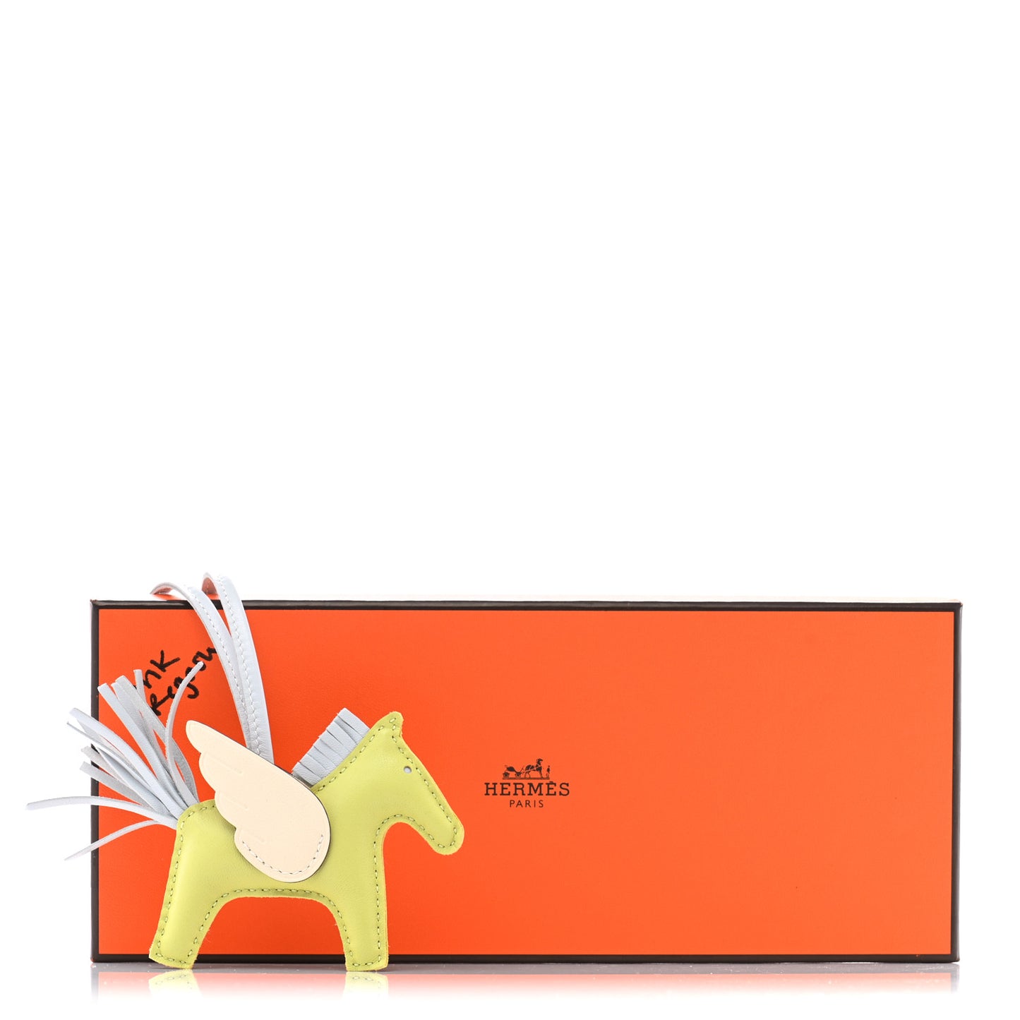 Milo Lambskin Grigri Rodeo Pegase Horse Bag Charm PM Jaune Bourgeon Bleu Brume Nata