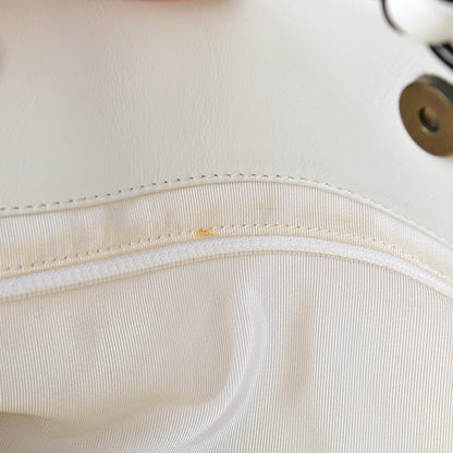 Chanel Calfskin Chain CC Small Tote White 15 of 22