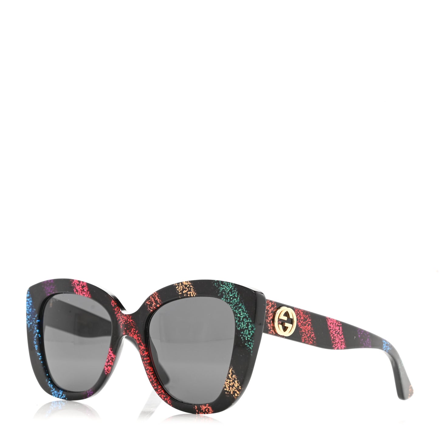 Acetate Glitter Sunglasses GG0327S Black
