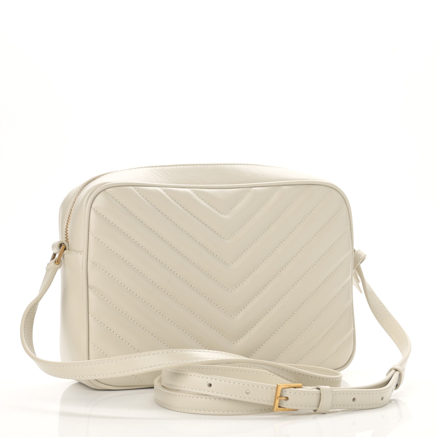 Saint Laurent Calfskin Matelasse Monogram Lou Camera Bag Crema Soft 3 of 11