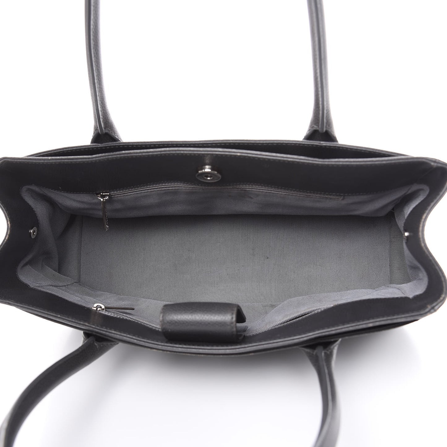 Calfskin Small Cerf Executive Shopper Tote Grey