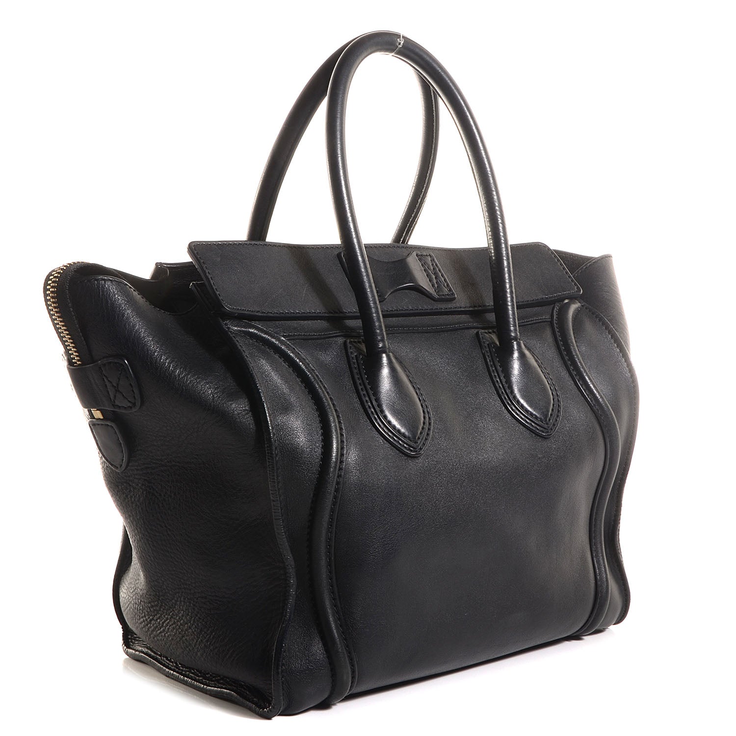 Celine Smooth Calfskin Mini Luggage Black 3 of 9