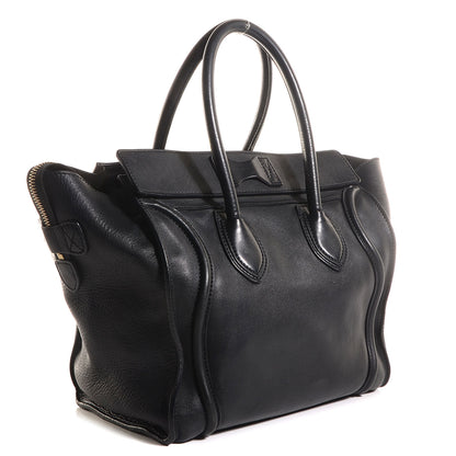 Celine Smooth Calfskin Mini Luggage Black 3 of 9