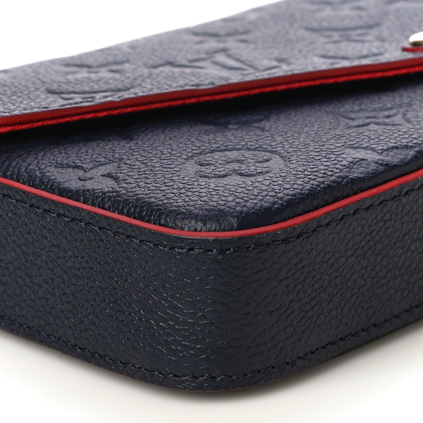 Empreinte Pochette Felicie Chain Wallet Marine Rouge